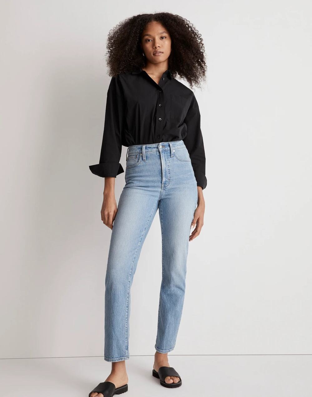 Madewell Women's The Perfect Vintage Straight Jean Ferman Wash Blue Size 28 NWOT